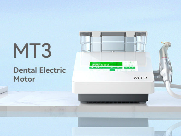 Электродвигатель Woodpecker Dental MT3 безщеточный с угловым наконечником 1:5 и системой подачи воды