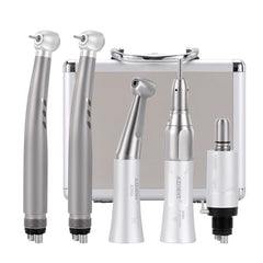 AZDENT Dental Stainless Body Shadowless LED E-generator High and Low Speed Handpiece 4 Holes