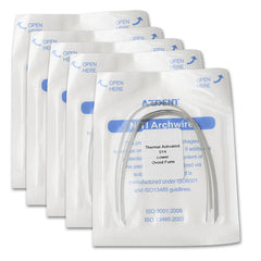 AZDENT Thermal Active NiTi Arch Wire Ovoid Form Round 0.014 Lower 10pcs/Pack