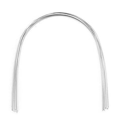 Arco de alambre AZDENT NiTi superelástico natural rectangular 0,016 x 0,016 inferior (10 unidades/paquete)