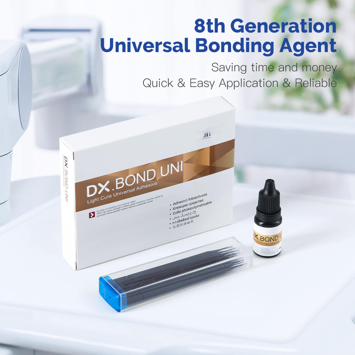 Dentex Dental Light Cure Universal Adhesive Bonding Agent Self-etch Gel 5ml
