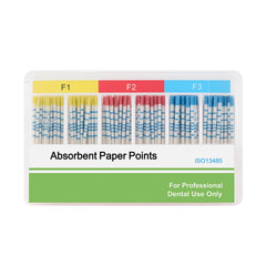 Puntas de papel absorbente con escala F, serie mixta F1 F2 F3, 100 unidades/caja