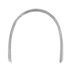 Arco de alambre AZDENT de acero inoxidable, forma natural, redondo, 0,012 mm, inferior, 10 unidades/paquete