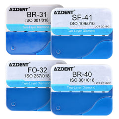 Алмазные боры AZDENT двухслойные 5 шт./коробка