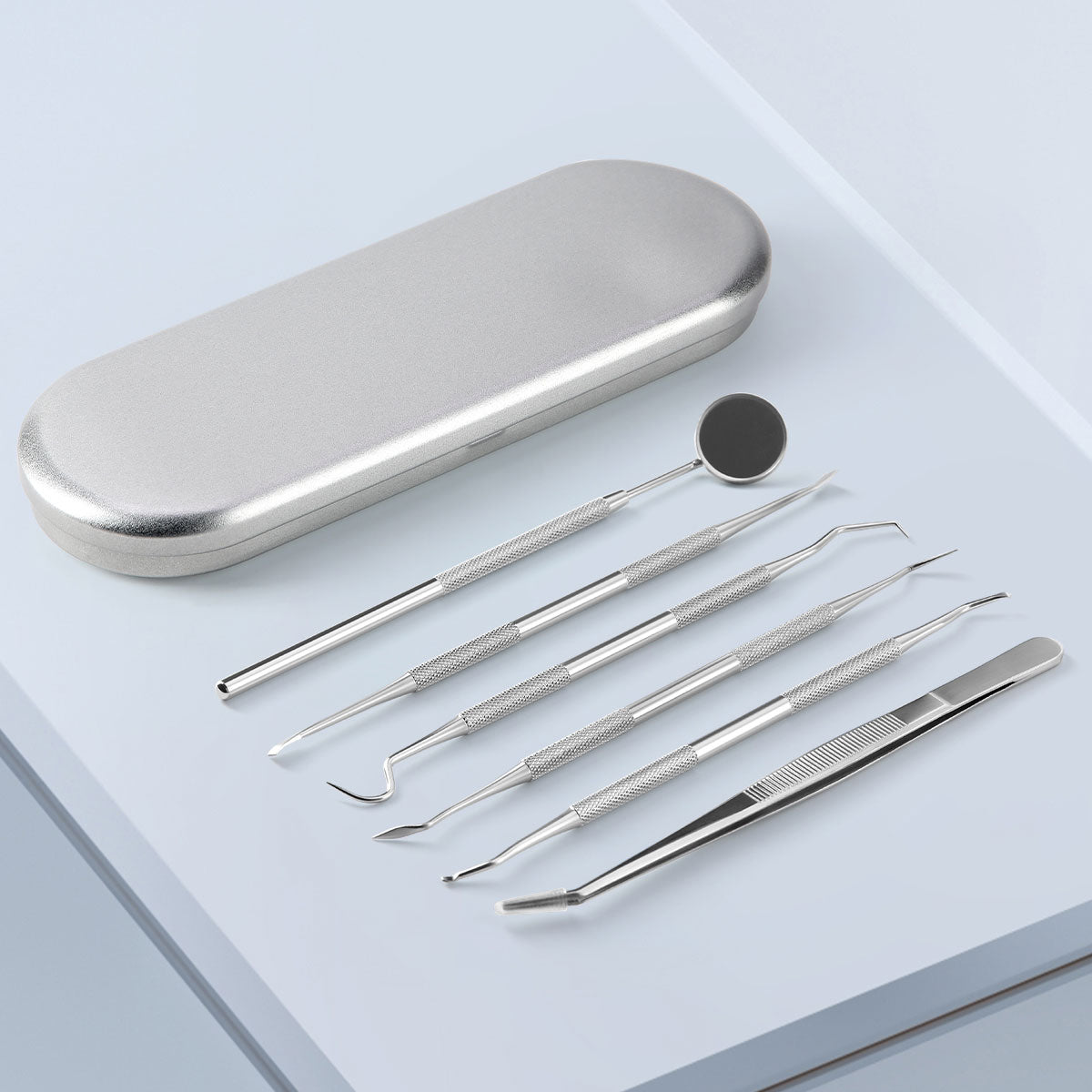 Dental Cleaning Tool Set Stainless Steel 6pcs/Set