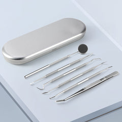 Dental Cleaning Tool Set Stainless Steel 6pcs/Set