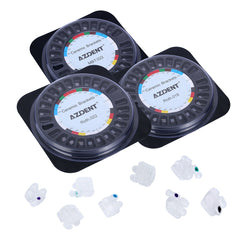 AZDENT Dental Orthodontic Ceramic Brackets Full Size Hooks 345 20pcs/Box