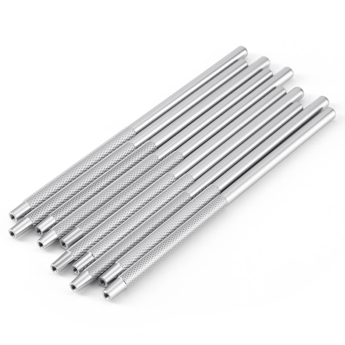 Dental Stainless Steel Mouth Mirror Handle 10Pcs/Set