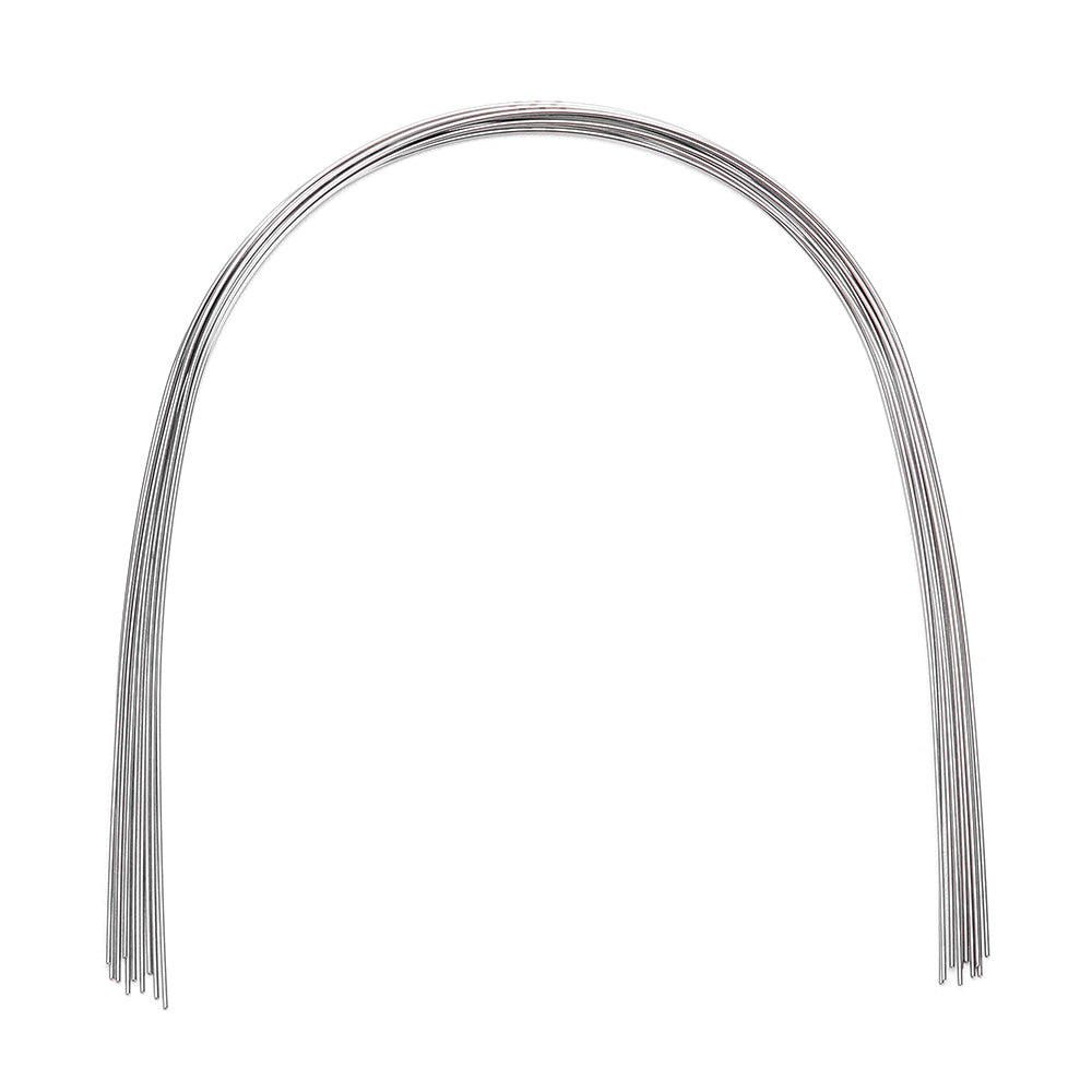 AZDENT Arco de alambre NiTi superelástico natural redondo 0.012 superior 10 piezas/paquete