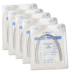 AZDENT Thermal Active NiTi Arch Wire Ovoid Form Round 0.016 Lower 10pcs/Pack