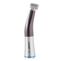AZDENT 1:1 Fiber Optic LED Low Speed Contra Angle Handpiece Push Button Internal Spray