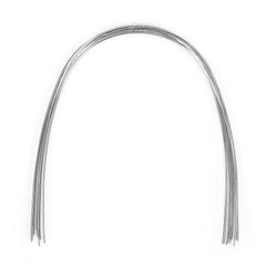 Arco de alambre AZDENT de acero inoxidable, forma ovalada, redondo, 0,018 mm, superior, 10 unidades/paquete