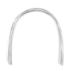 Arco de alambre AZDENT de acero inoxidable, forma natural, rectangular, 0,017 x 0,022, inferior, 10 unidades/paquete