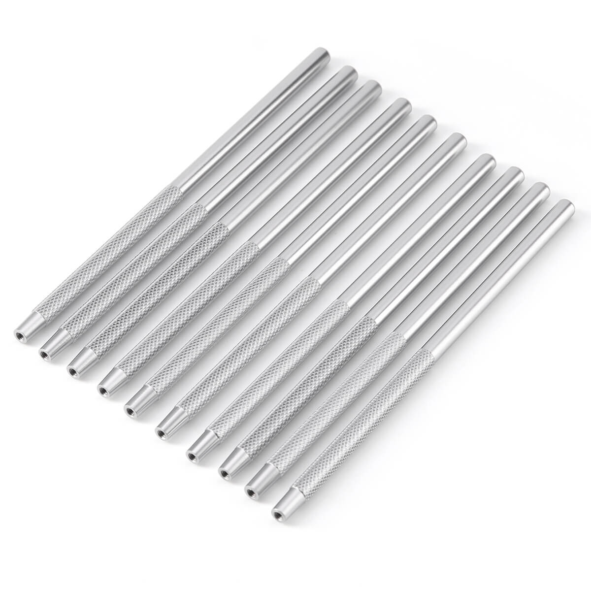 Dental Stainless Steel Mouth Mirror Handle 10Pcs/Set