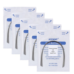 AZDENT Thermal Active NiTi Archwire Natural Form Round 0.016 Upper 10pcs/Pack