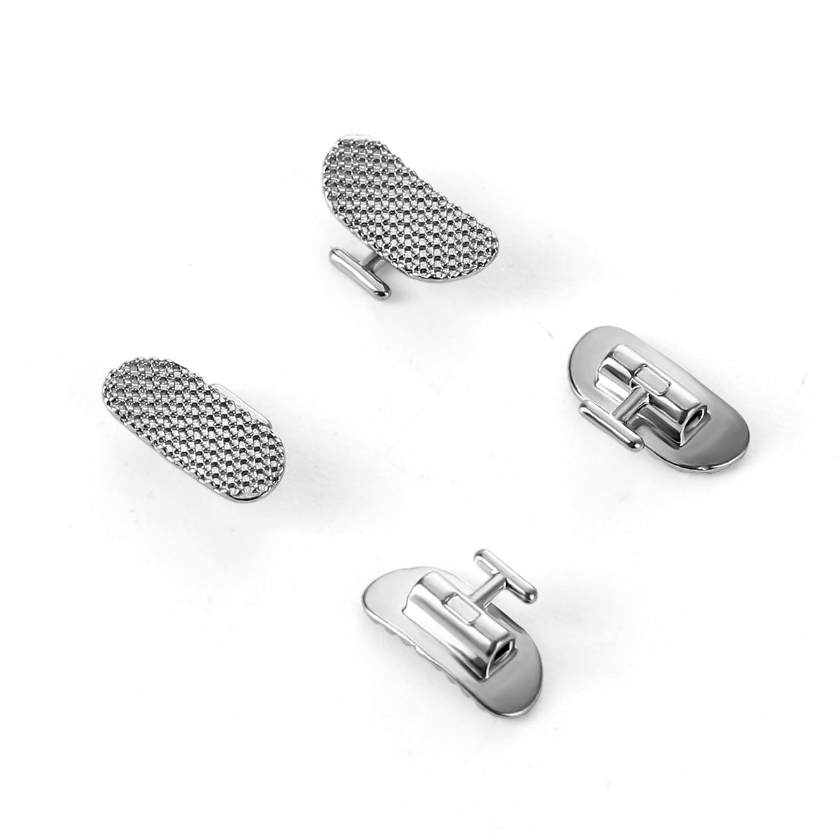 AZDENT Buccal Tubes 1st Molar Bondable Non-Convertible Roth Rectangle 0.025*0.019 4pcs/Bag
