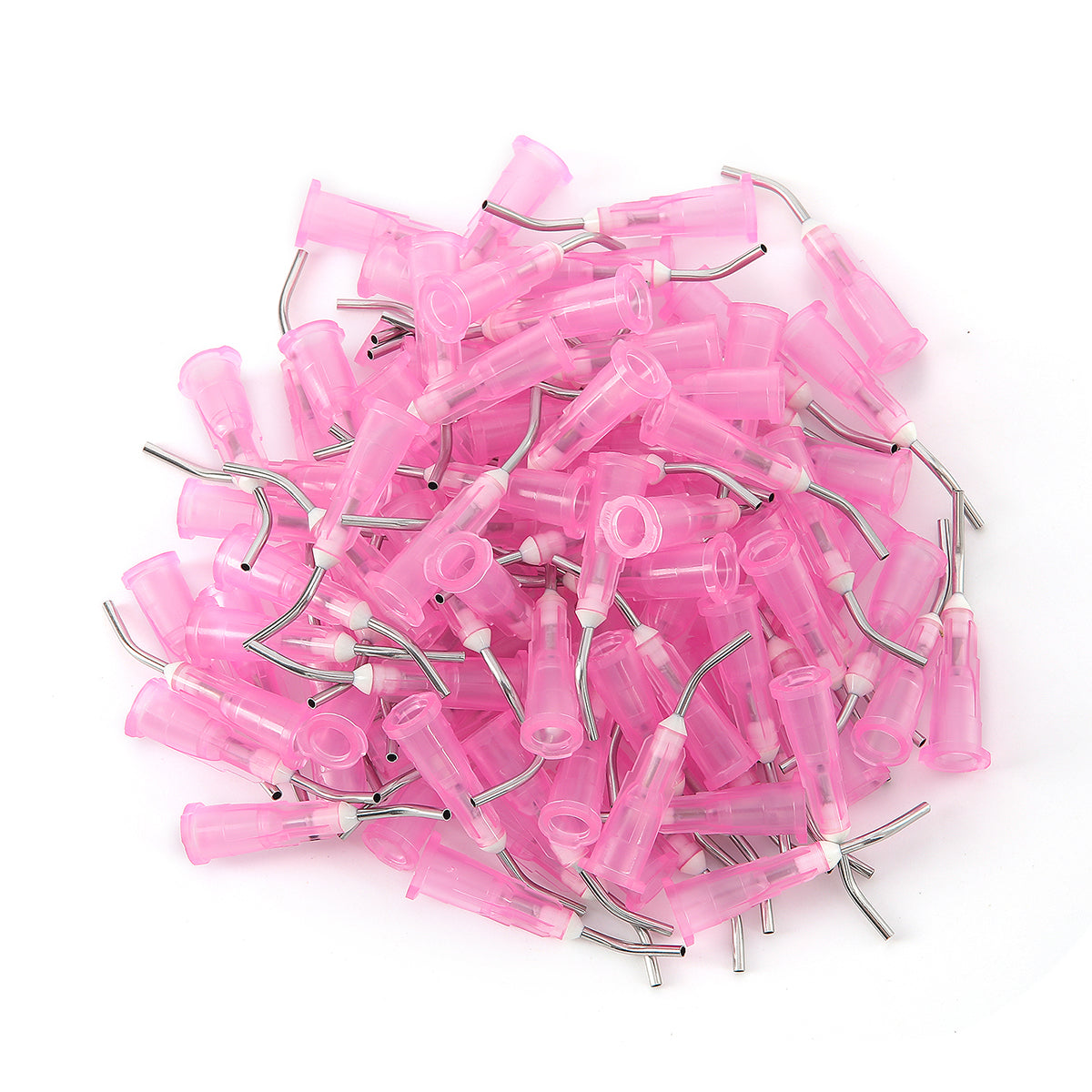 5 Bags Dental Pre Bent Needle Tips 9 Models 100pcs/Bag