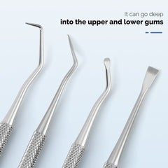 Dental Cleaning Tool Set Stainless Steel 6pcs/Set