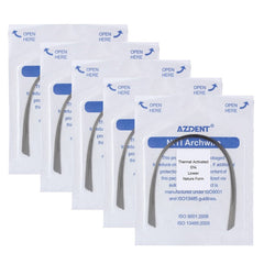 AZDENT Thermal Active NiTi Archwire Natural Form Round 0.014 Lower 10pcs/Pack