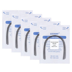 AZDENT Thermal Active NiTi Archwire Natural Form Rectangular 0.018 x 0.025 Lower 10pcs/Pack