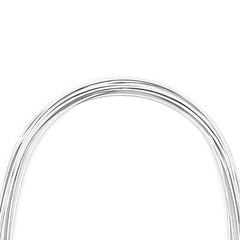 Arco de alambre AZDENT de acero inoxidable rectangular, natural, tamaño completo, 10 unidades por paquete