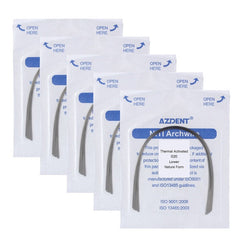 AZDENT Thermal Active NiTi Archwire Natural Form Round 0.020 Lower 10pcs/Pack