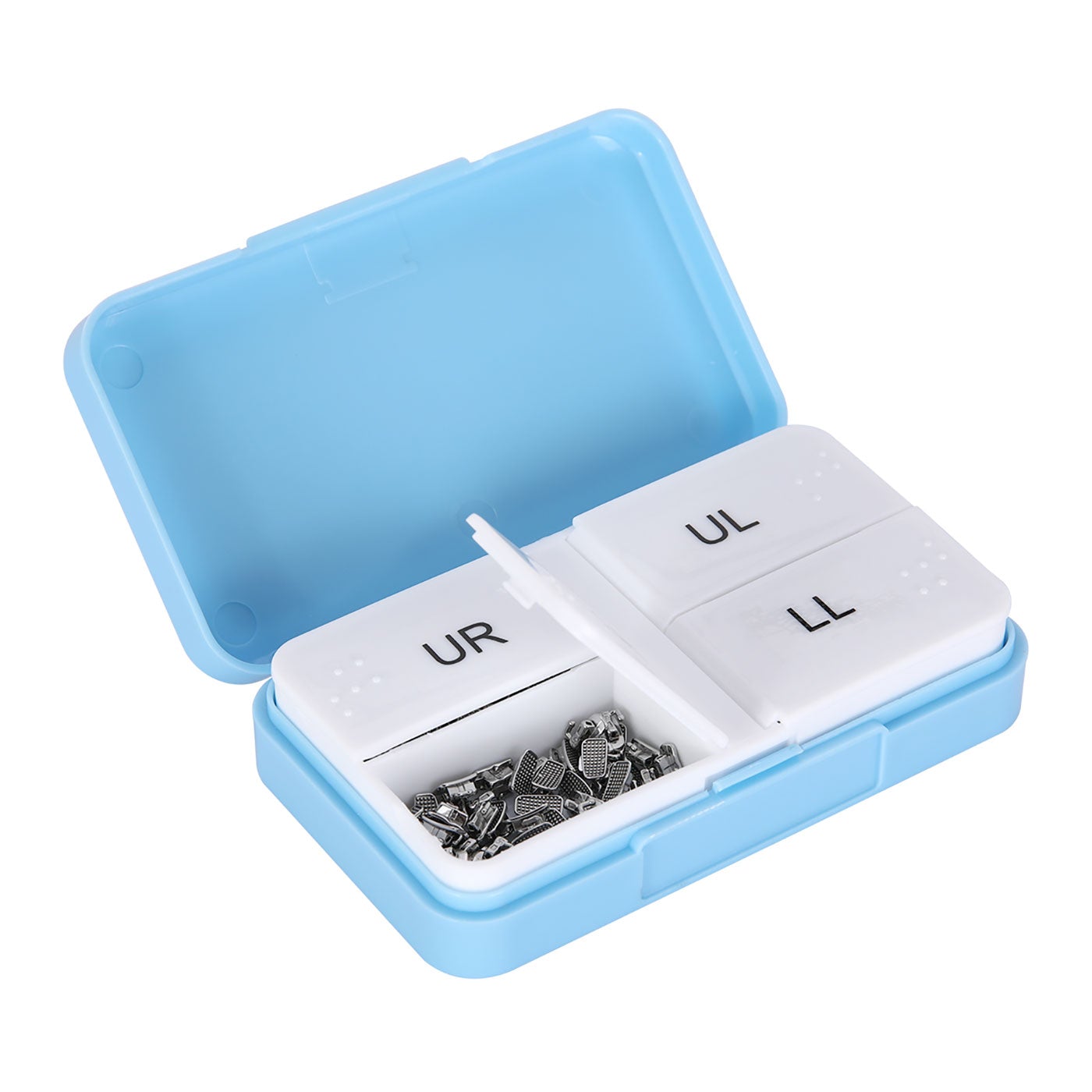Tubo bucal AZDENT para primer molar, monobloque cementable, no convertible, MBT 0.022, 50 juegos/caja