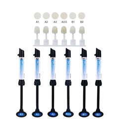 Dental Universal Nano Hybrid Light Cure Composite Resin A1/A2/A3/A3.5/B1/B2 4g Syringe