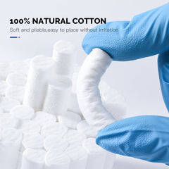 Dental Disposable Cotton Rolls Non-Sterile High Absorbent 1.5"x 3/8" 1000pcs/Bag