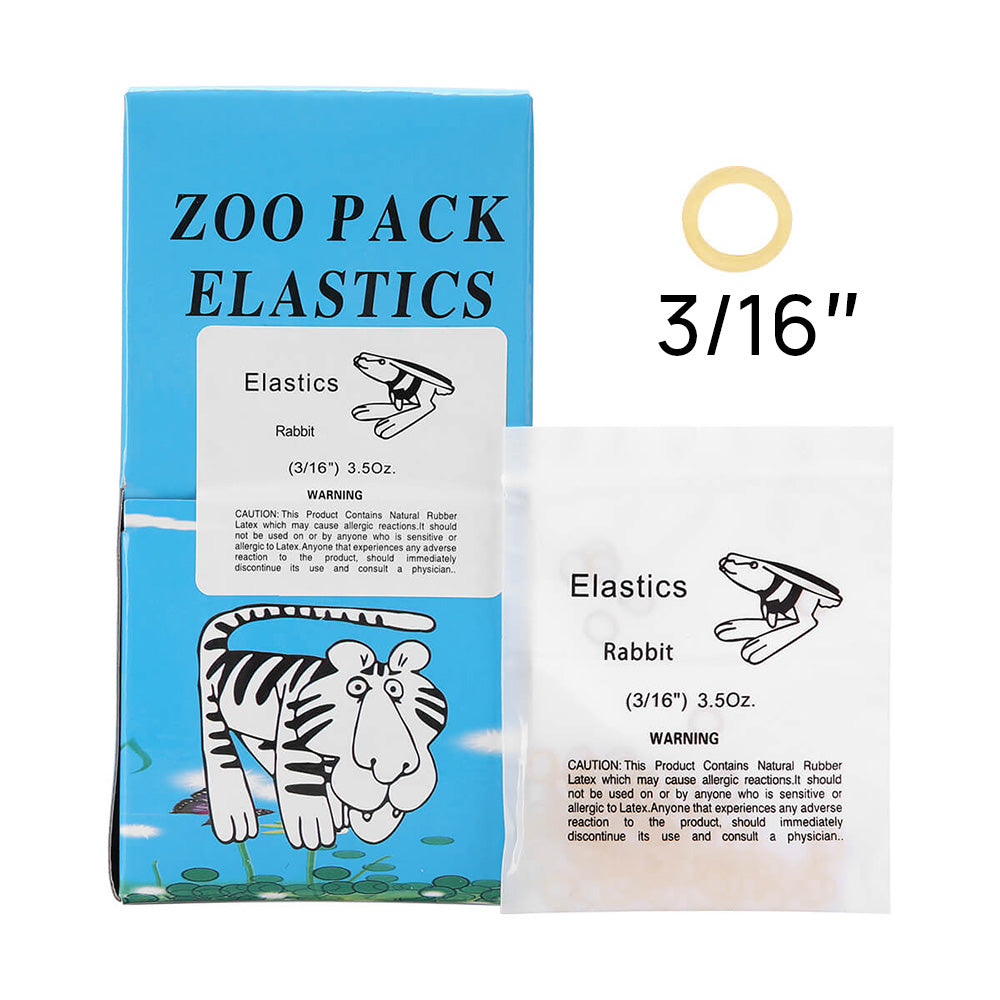 Bandas elásticas de goma para ortodoncia, de látex, fuerza de 3.5 oz, 5000 unidades/caja