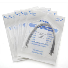 AZDENT Thermal Active NiTi Archwire Ovoid Form Rectangular 0.018 x 0.025 Lower 10pcs/Pack