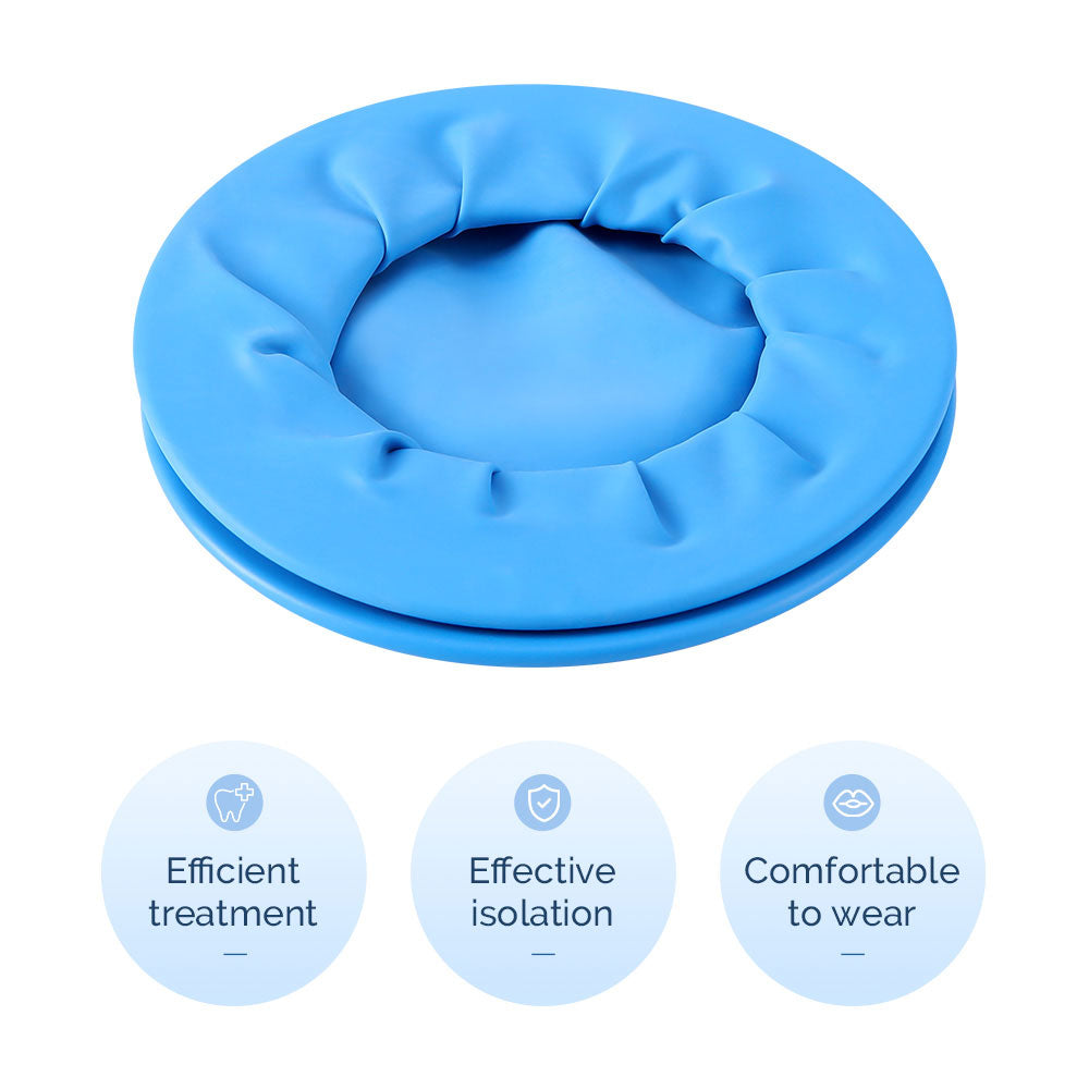 Dental Disposable Rubber Sterile Mouth Opener O Shape Lip Retractor Blue 1pc/Bag