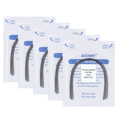 AZDENT Thermal Active NiTi Archwire Natural Form Rectangular 0.016 x 0.022 Lower 10pcs/Pack