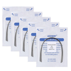 AZDENT Thermal Active NiTi Archwire Natural Form Round 0.012 Lower 10pcs/Pack