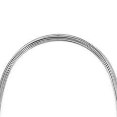 Arco de alambre AZDENT de acero inoxidable, forma natural, redondo, 0,018 mm, inferior, 10 unidades/paquete