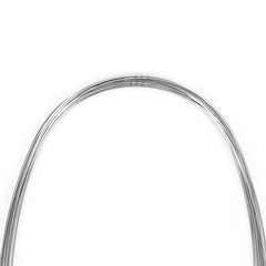 Arco de alambre AZDENT de acero inoxidable, forma ovalada, redondo, 0,012 mm, superior, 10 unidades/paquete