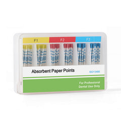 Puntas de papel absorbente con escala F, serie mixta F1 F2 F3, 100 unidades/caja