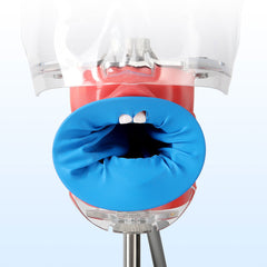 Dental Disposable Rubber Sterile Mouth Opener O Shape Lip Retractor Blue 1pc/Bag