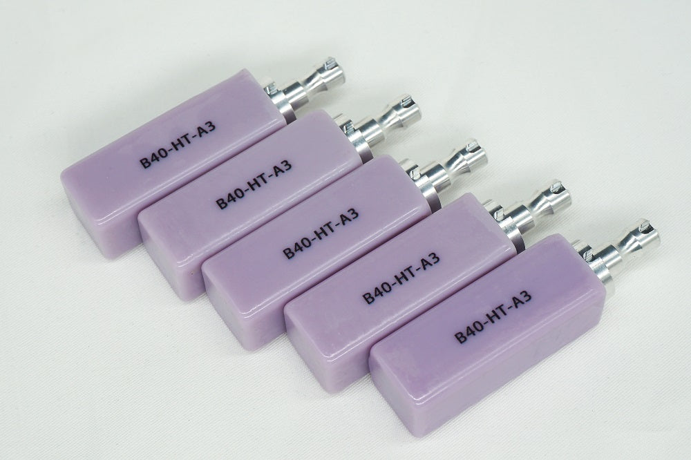 (4 pcs) Zirgem B40 Dental Lithium Disilicate Glass Ceramic Blocks EMAX LT/HT for CAD CAM Sirona Cerec Dental Material in Lab （5pcs）
