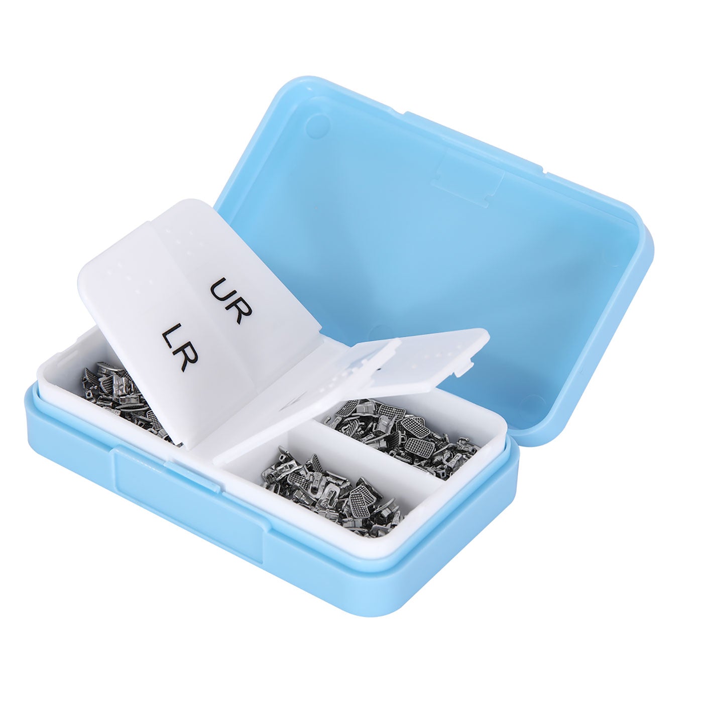 Tubo bucal AZDENT para primer molar, monobloque no convertible, adhesivo Roth 0.022, 50 juegos/caja