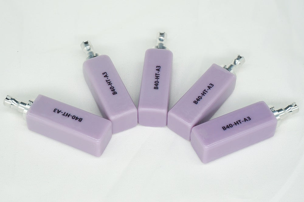 (4 pcs) Zirgem B40 Dental Lithium Disilicate Glass Ceramic Blocks EMAX LT/HT for CAD CAM Sirona Cerec Dental Material in Lab （5pcs）
