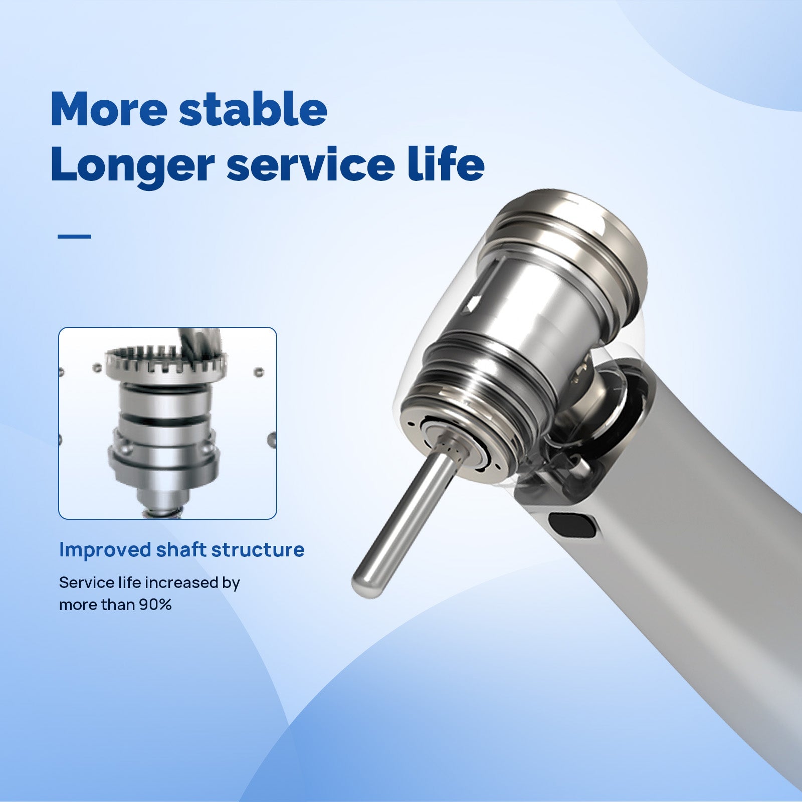 COXO Dental 1:5 Increasing Electric Fiber Optic Inner Channel Contra Angle Handpiece Standard Head CX235C7-5
