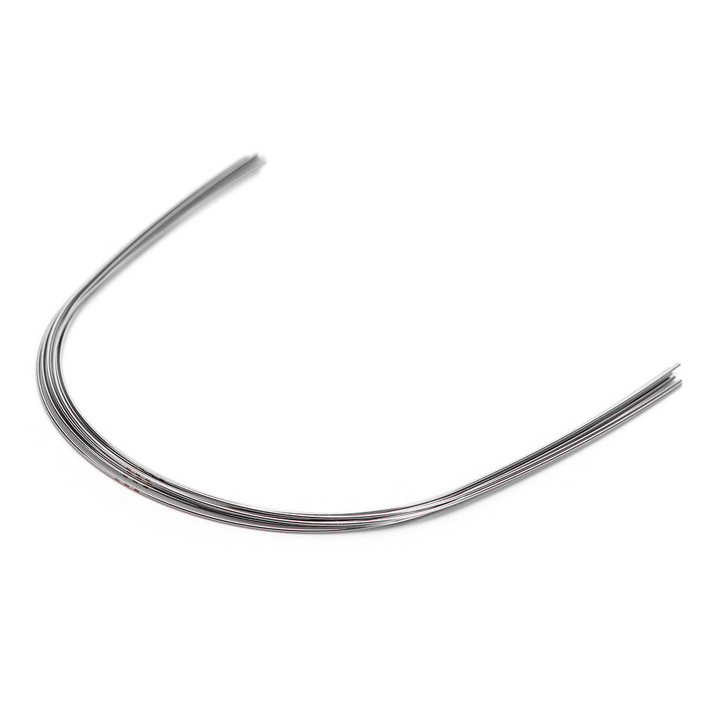 Arco de alambre AZDENT NiTi superelástico cuadrado redondo de 0,018 mm superior, 10 unidades/paquete