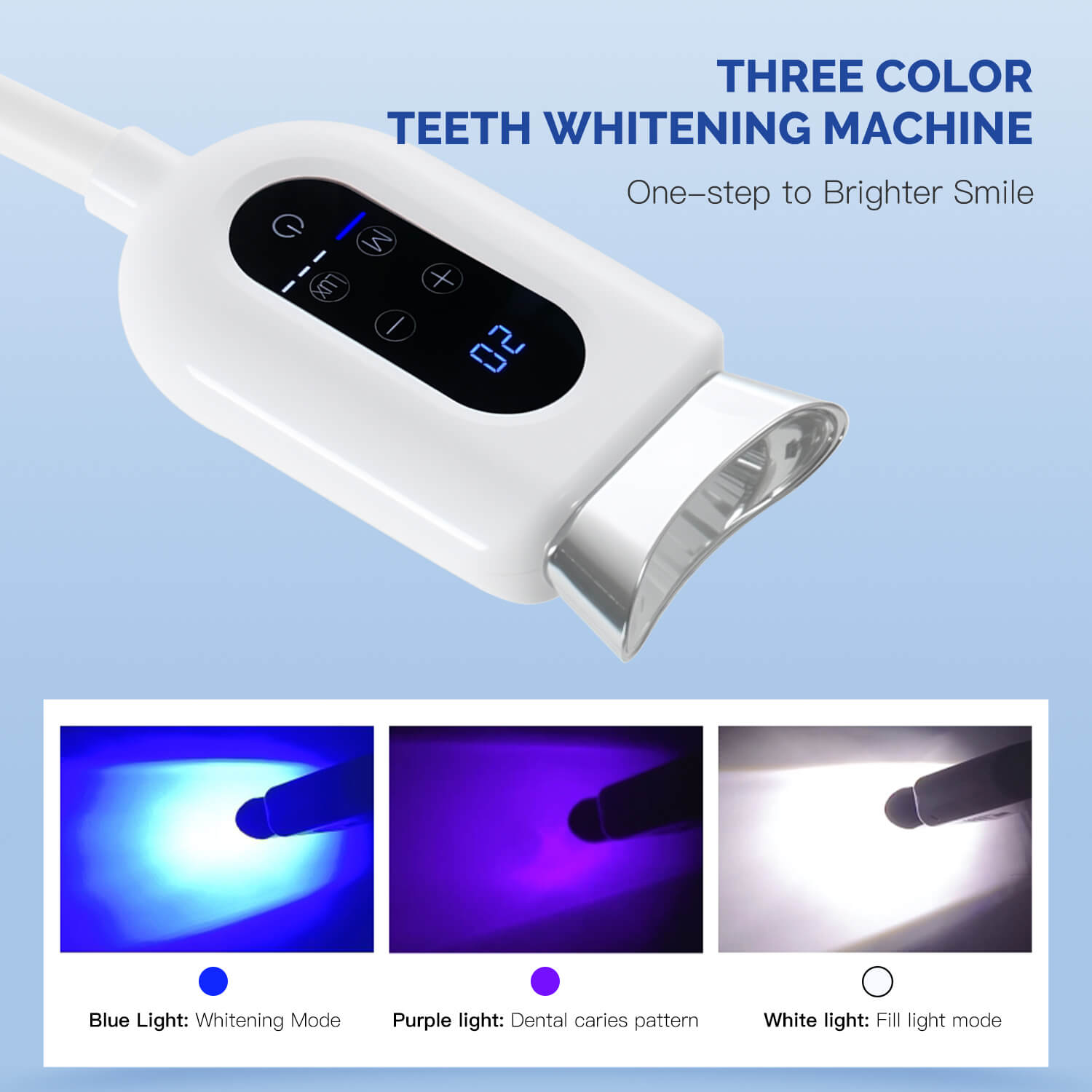 Dental 3-Color Cold Light LED Teeth Whitening Machine BM01F Floor Stand Model