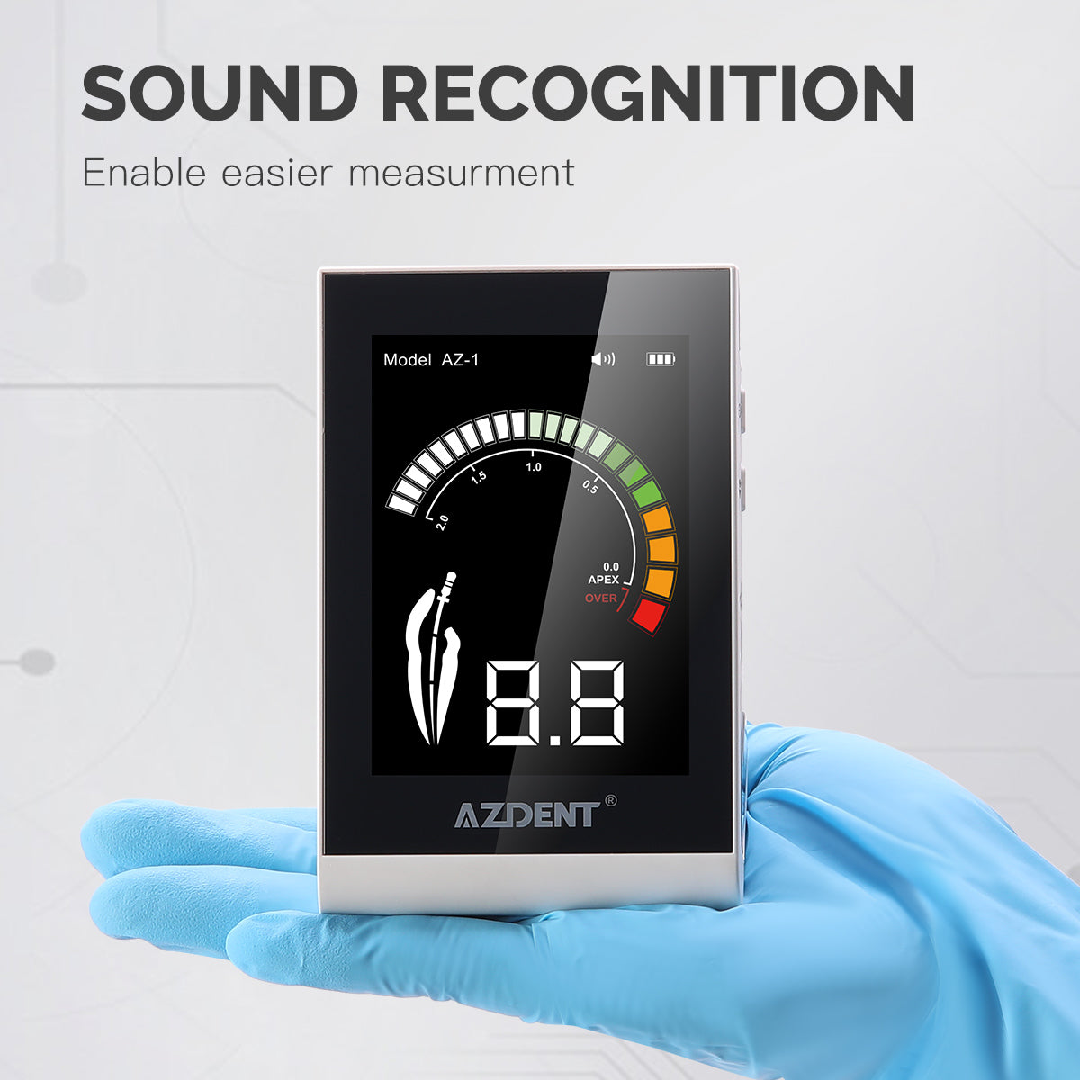 AZDENT Dental Endodontic Apex Locator Root Canal Measurement Tool Multi-color Screen Touch Inductive Button