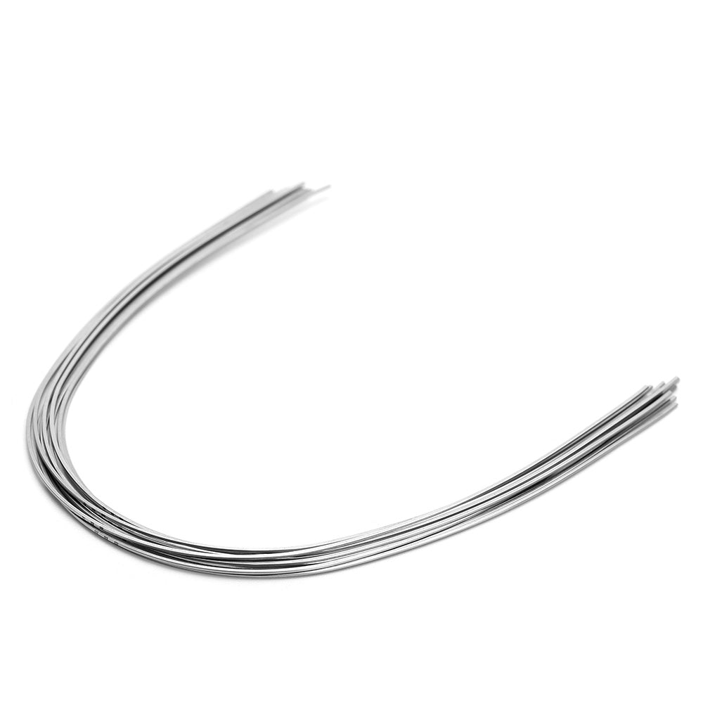Arco de alambre AZDENT de acero inoxidable, forma ovalada, rectangular, 0,016 x 0,022 mm, superior, 10 unidades/paquete