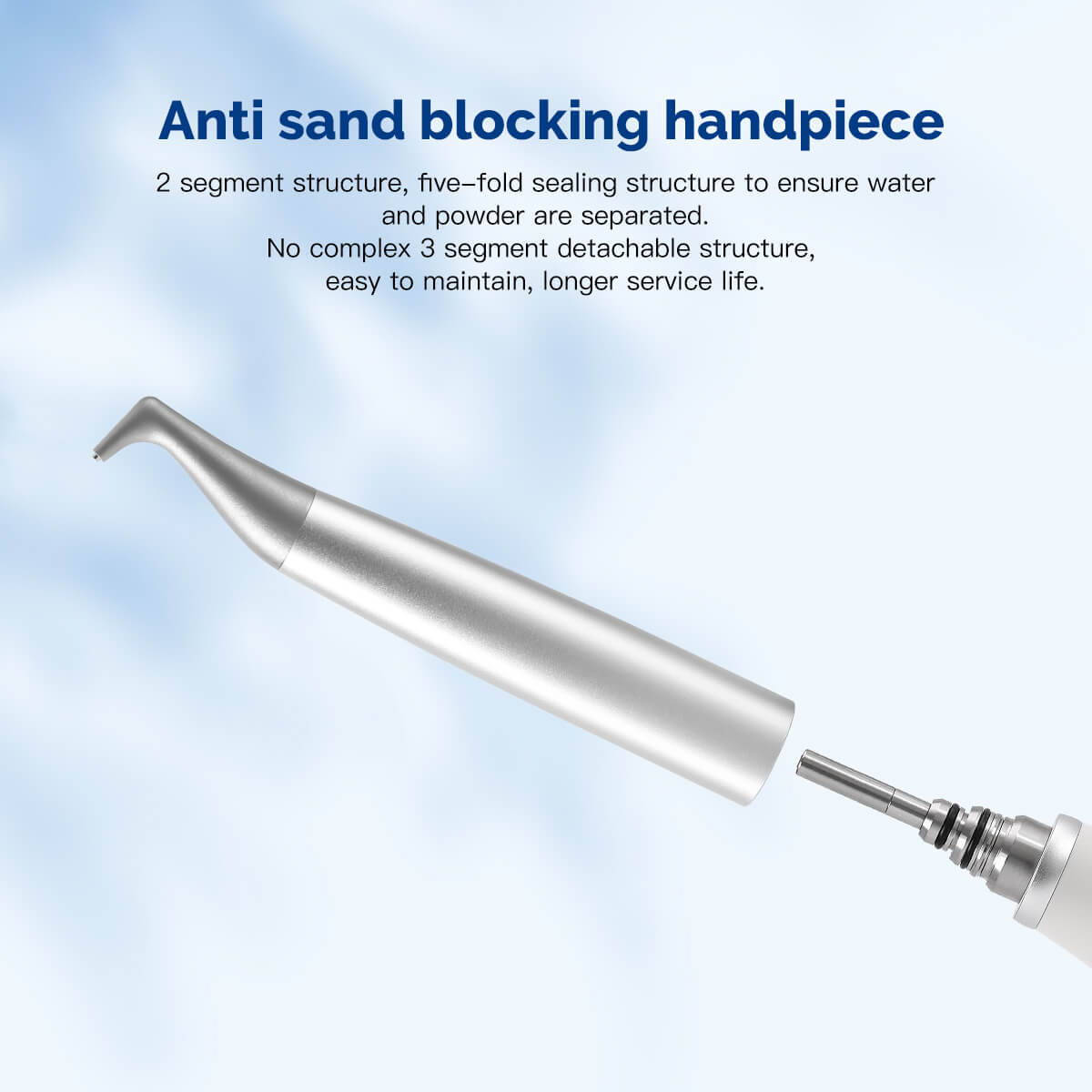 Dental Air Polisher Nozzles Gingival & Subgingival Sandblasting Handle for EMS AIR-FLOW