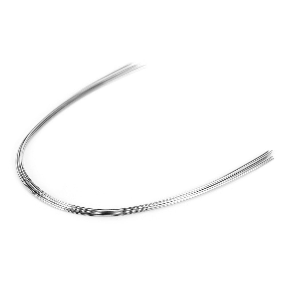 Arco de alambre AZDENT de acero inoxidable, forma ovalada, redondo, 0,012 mm, superior, 10 unidades/paquete