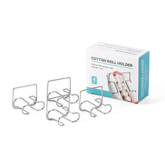 Dental Cotton Roll Holder Stainless Steel Clip Autoclavable 4pcs/Box