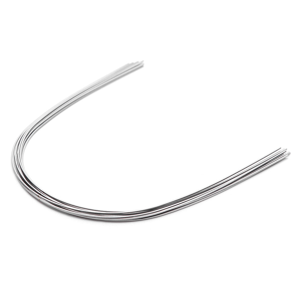 Arco de alambre AZDENT NiTi superelástico natural rectangular 0,017 x 0,025 superior (10 unidades/paquete)